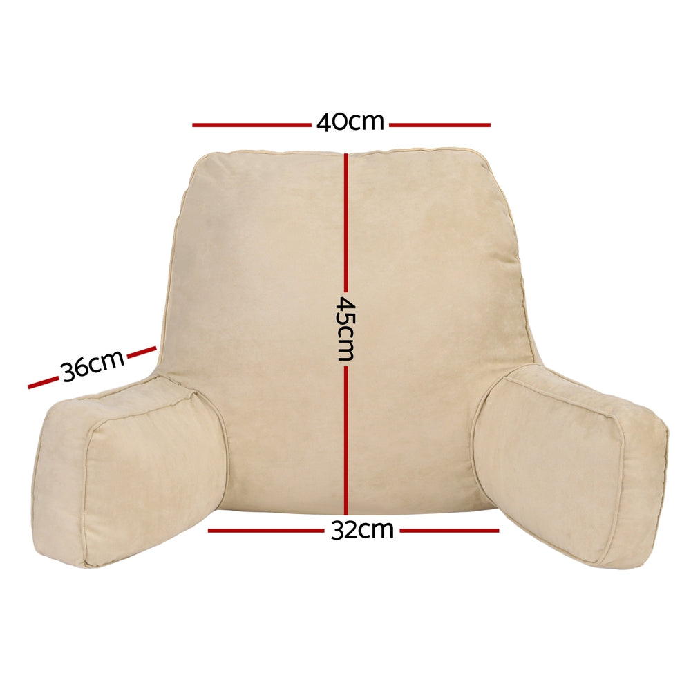Reading Pillow Back Rest Lumbar Support Cushion - Oatmeal