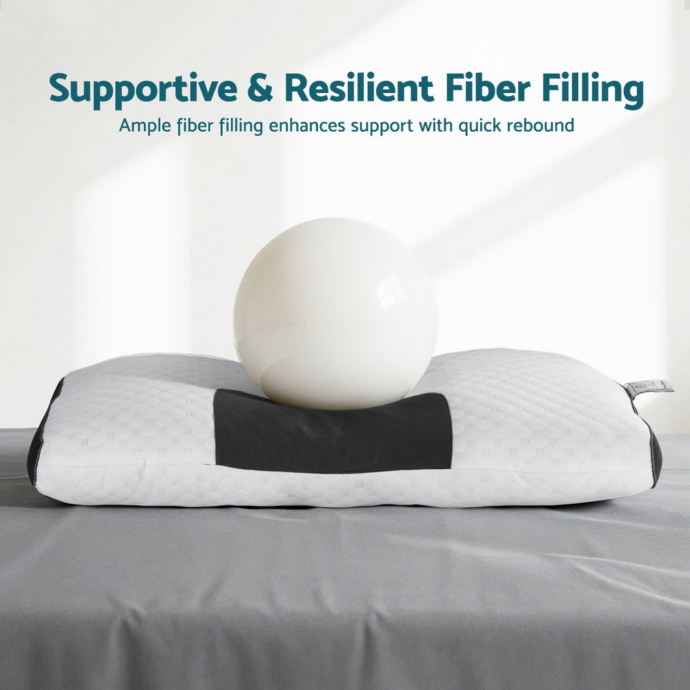 Contour Pillow Ergonomic Neck Pillow - White