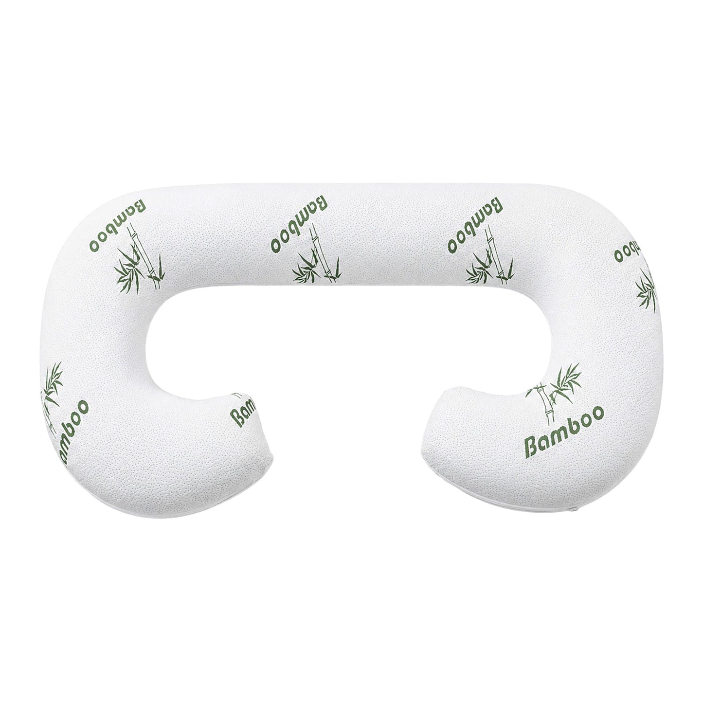 Giselle Bedding Pregnancy Pillow for Side Sleepers C-Shaped Body Pillow with Bamboo Fiber Cover, Maternity Pillow for Full Body Support, Belly and Waist Comfort