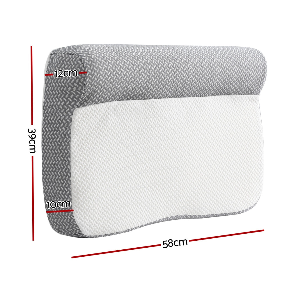 Contour Pillow Memory Foam - White