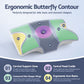 Memory Foam Pillow Ergonomic Contour - Blue
