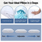 Shredded Memory Foam Pillow Adjustable Loft - White
