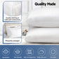 Shredded Memory Foam Pillow Adjustable Loft - White