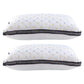 Set of 2 Pillows Microfibre - White