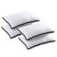 Set of 4 Pillows Microfibre - White