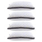 Set of 4 Pillows Microfibre - White