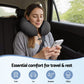 Travel Neck Pillow U-Shape Support Memory Foam Plane Car Cushion - Black