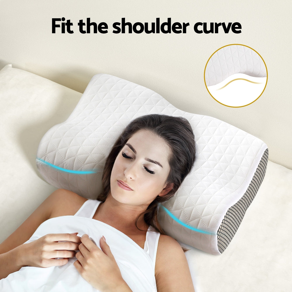 Premium Memory Foam Pillow Contour Neck