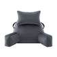 Giselle Bedding Reading Pillow with Detachable Neck Roll & Armrests Sit Up Pillow for Bed Back Support Pillow for Watching TV & Gaming Gray
