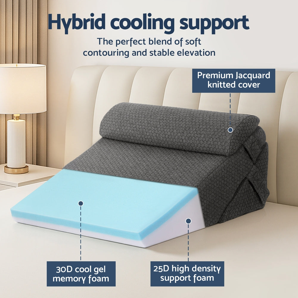 Adjustable Wedge Pillow - Grey