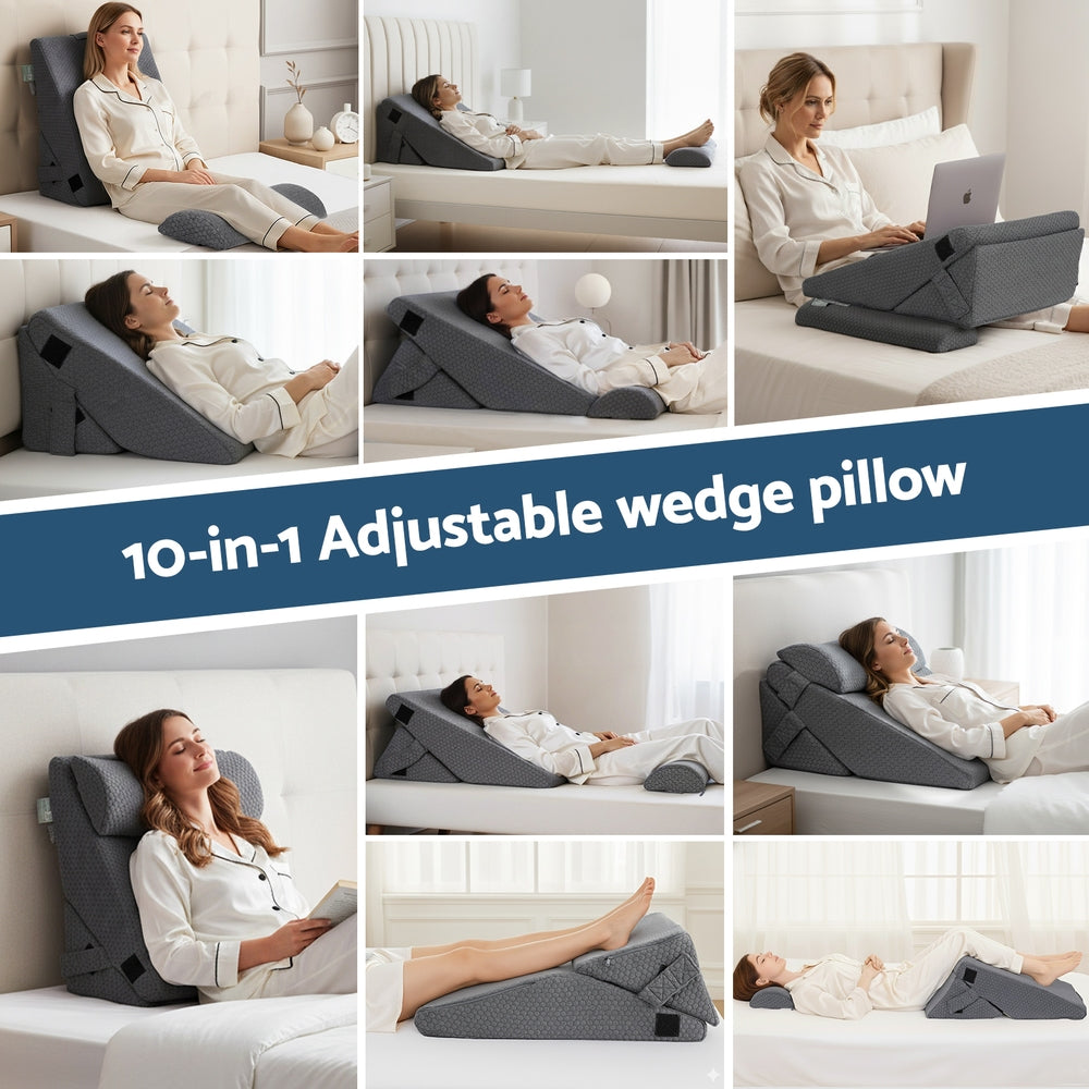 Adjustable Wedge Pillow - Grey