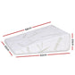 Wedge Pillow Gel Memory Foam Ergonomic Support Bamboo Cover - White