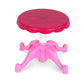 Kids Pretend Makeup Play Set Dressing Table Chair Girls Toys Children - Pink