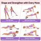 Everfit Pilates Ring Set for Women, 15pcs Home Workout Pilates Equipment with Ring, Ball, Yoga Socks, D-Ring etc. Pilates Starter Kit for Strength, Toning and Flexibility Purple