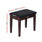 Piano Bench Stool with Storage Wooden PU Leather