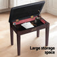 Piano Bench Stool with Storage Wooden PU Leather