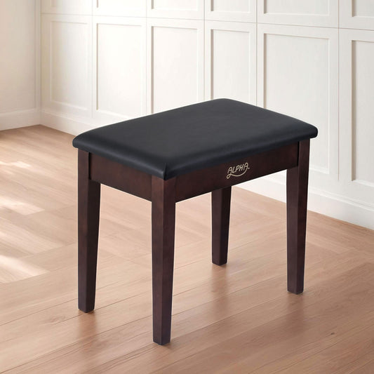 Piano Bench Stool with Storage Wooden PU Leather