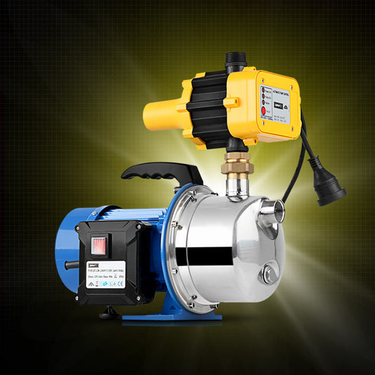 2300W High Pressure Garden Jet Water Pump with Auto Controller - Yellow