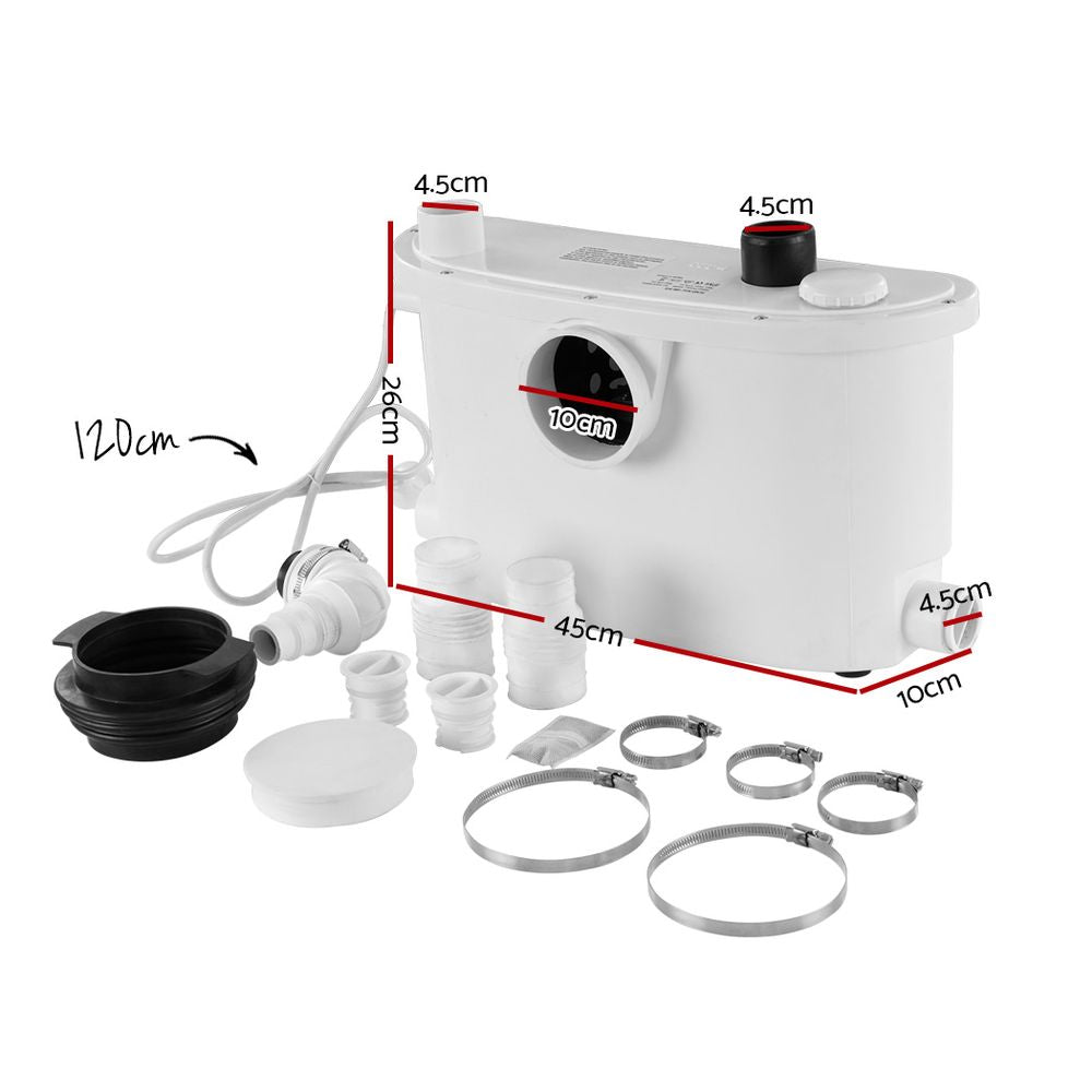Sewerage Pump Waste Toilet Sewage Water Disposal Marine Basement Clean