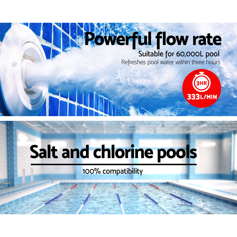 Pool Pump Swimming Pump Water 1200W Max. 1.6HP Electric Circulation Spa Filter