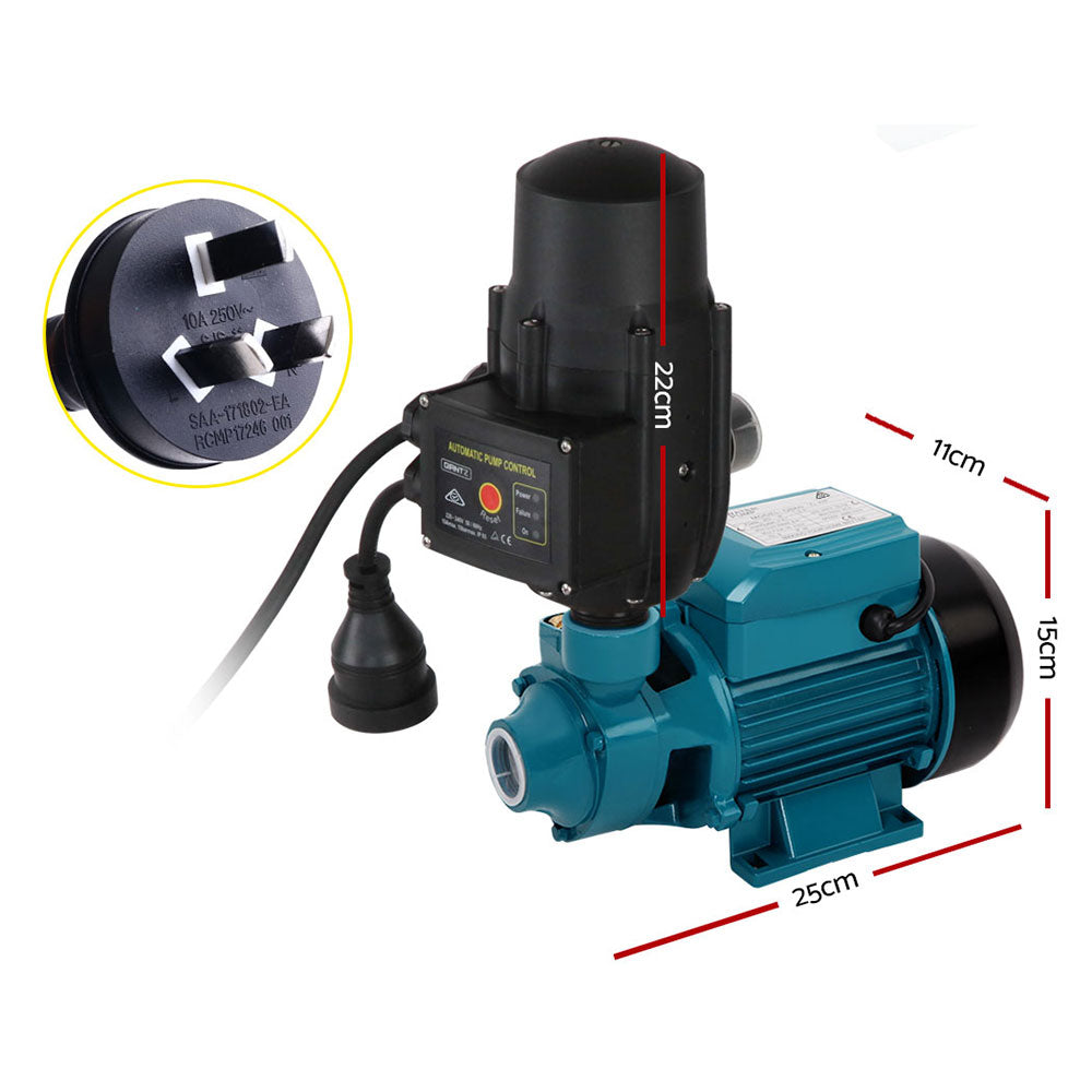 Auto Peripheral Pump Clean Water Garden Farm Rain Tank Irrigation QB60