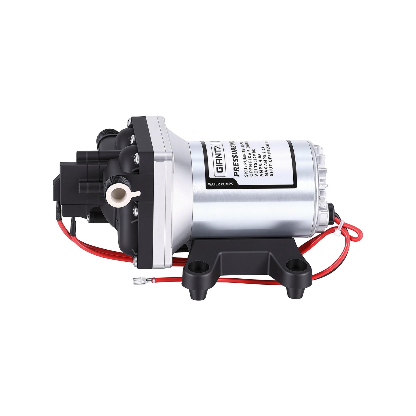 12V Water Pump High Pressure Fast Self Priming 11.3L with Auto Switch for RV Caravan Boat