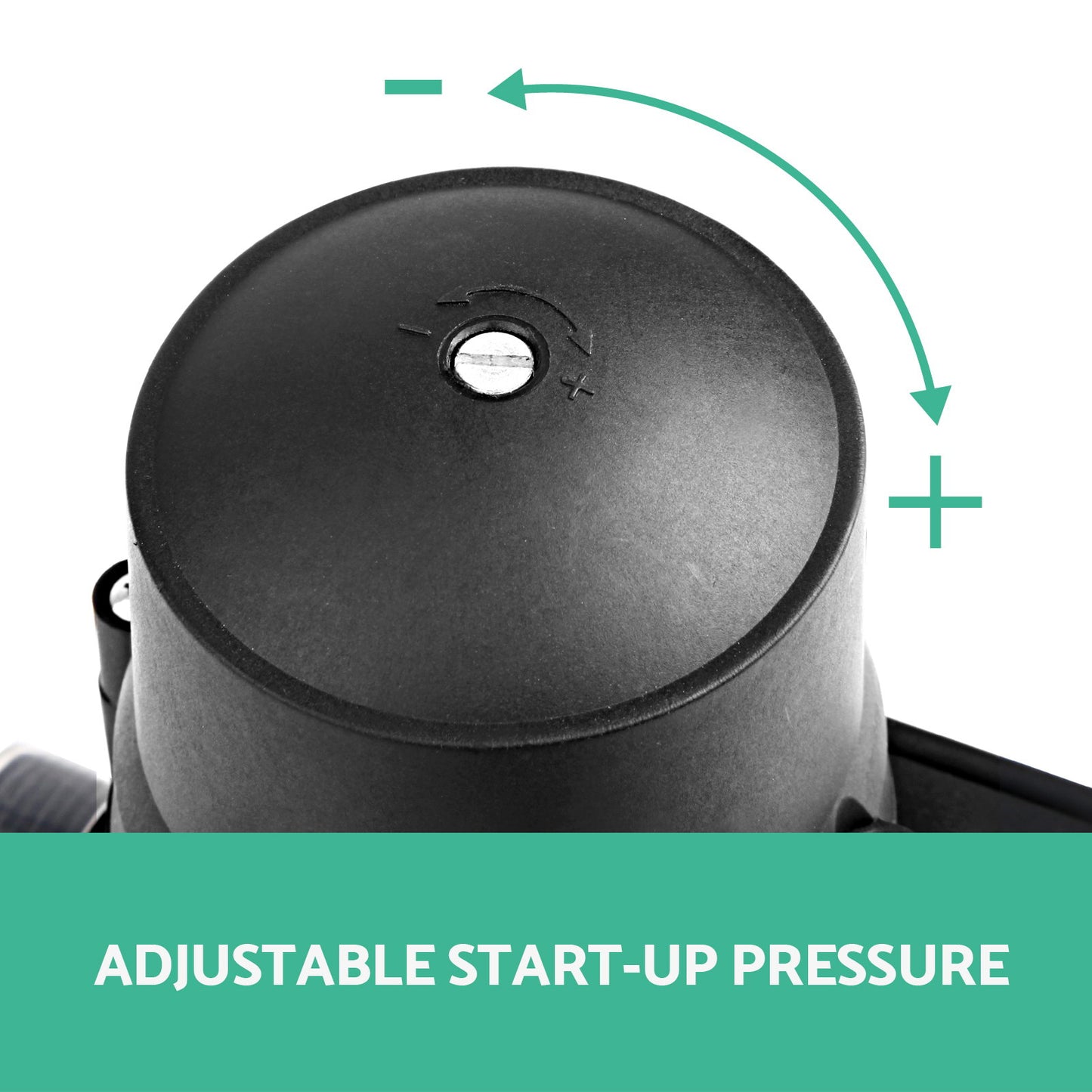 Garden Water Pump High Pressure 2000W 4-Stage Tank Irrigation - Black