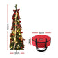 5ft 160cm Pop Up Christmas Tree Pre Decorated Artificial Christmas Tree