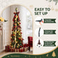5ft 160cm Pop Up Christmas Tree Pre Decorated Artificial Christmas Tree
