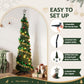 5ft 160cm Pop Up Christmas Tree Pre Decorated Warm White LED