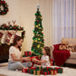 5ft 160cm Pop Up Christmas Tree Pre Decorated Warm White LED