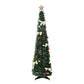 5ft 155cm Pop Up Christmas Tree Pre Decorated Multicolour LED