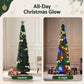 5ft 155cm Pop Up Christmas Tree Pre Decorated Multicolour LED