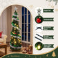 5ft 155cm Pop Up Christmas Tree Pre Decorated Warm White LED