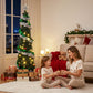 5ft 155cm Pop Up Christmas Tree Pre Decorated Warm White LED