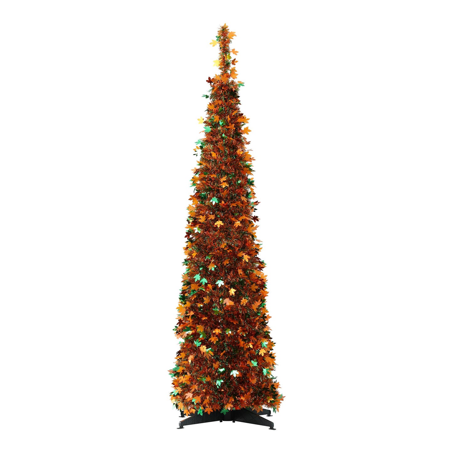 5ft 160cm 160cm Pop Up Christmas Tree Artificial Christmas Tree Golden Maple Leaf