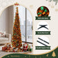 5ft 160cm 160cm Pop Up Christmas Tree Artificial Christmas Tree Golden Maple Leaf