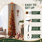5ft 160cm 160cm Pop Up Christmas Tree Artificial Christmas Tree Golden Maple Leaf