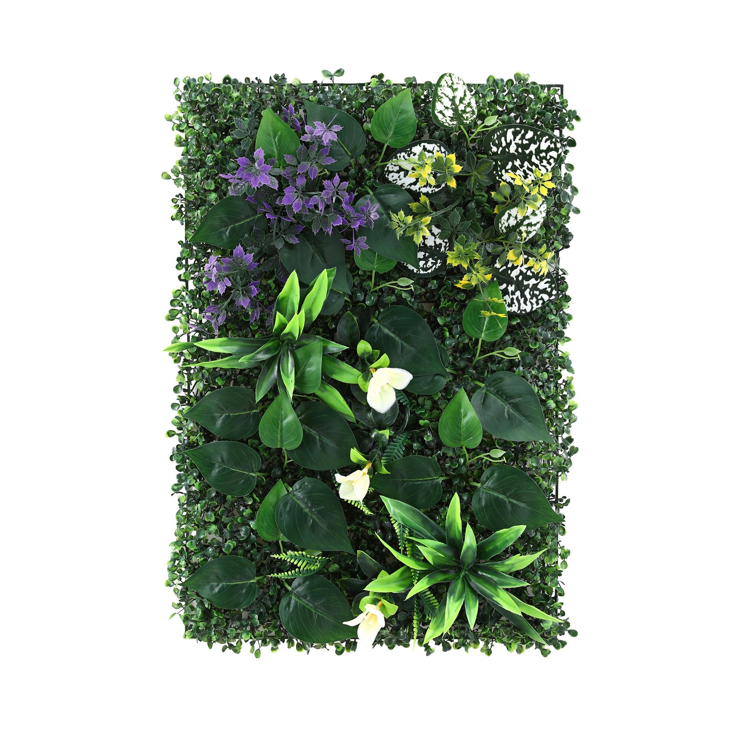 Set of 4 Artificial Plant Wall Panels 40X60CM Boxwood Panel Hedge Grass Backdrop Backyard Green Decor