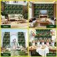 Set of 4 Artificial Plant Wall Panels 40X60CM Boxwood Panel Flower Backdrop Backyard Green Decor