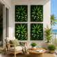 Set of 4 Artificial Plant Wall Panels 40X60CM Boxwood Panel Leaf Backdrop Backyard Green Decor