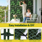 Set of 4 Artificial Plant Wall Panels 40X60CM Boxwood Panel Leaf Backdrop Backyard Green Decor