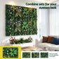 Set of 4 Artificial Plant Wall Panels 40X60CM Boxwood Panel Leaf Backdrop Backyard Green Decor