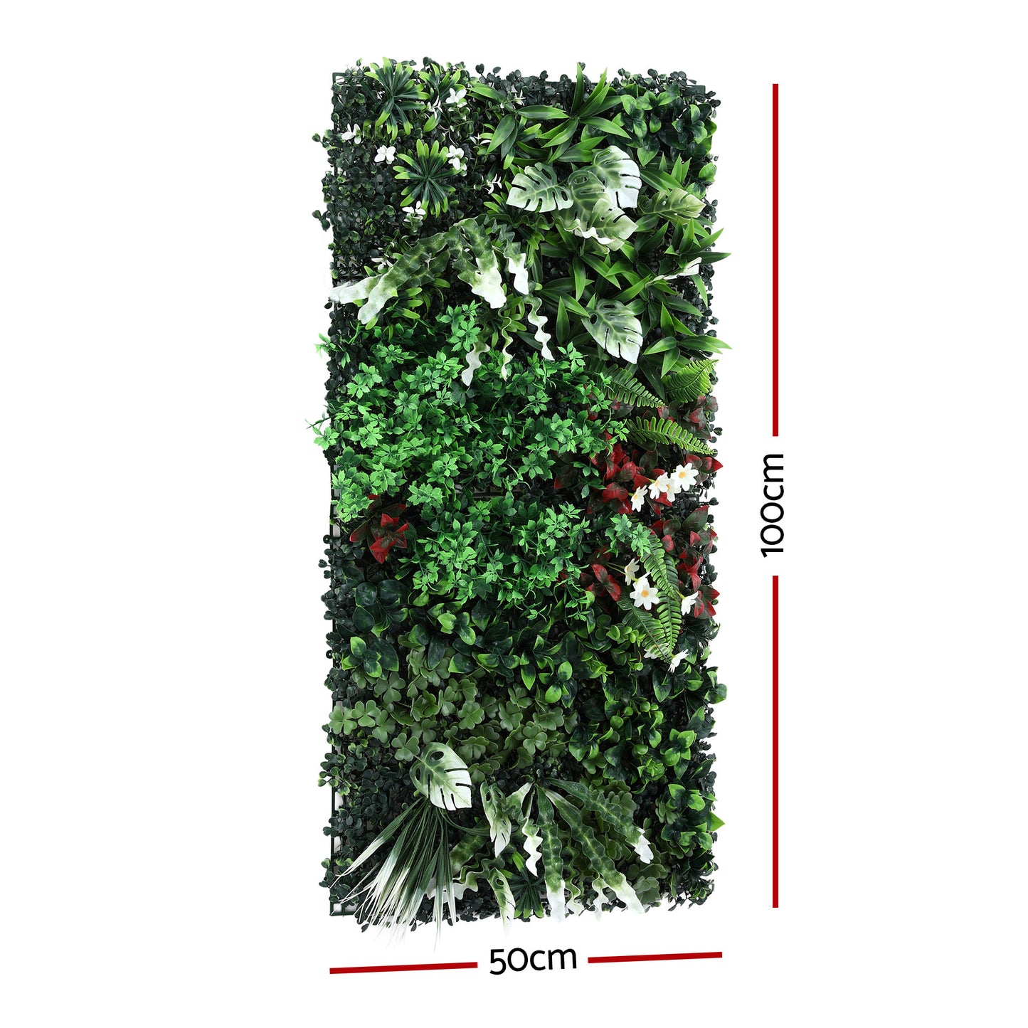 Artificial Plant Wall Panels 50X100CM Boxwood Panel Hedge Grass Backdrop Green Decor Backyard