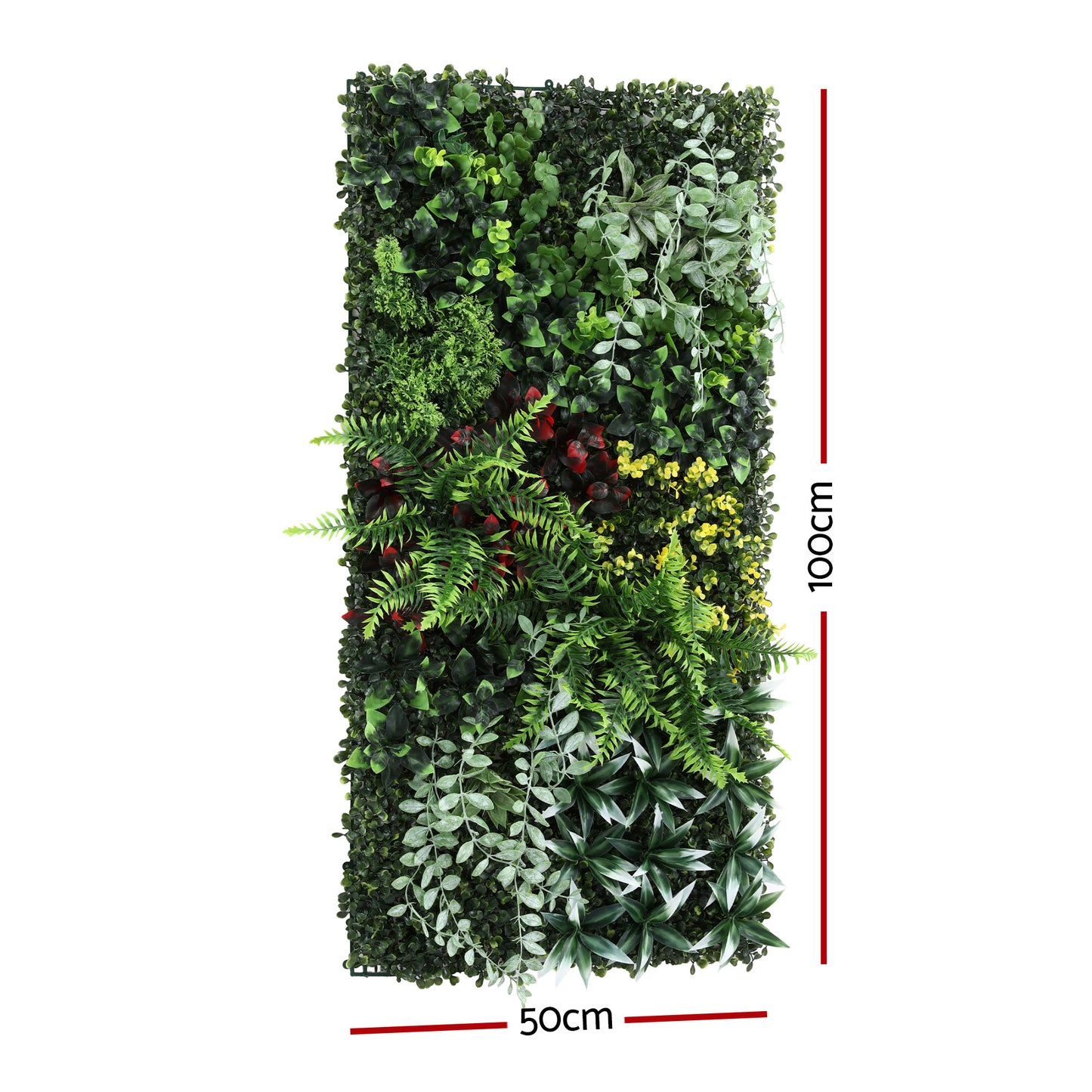 Artificial Plant Wall Panels 50X100CM Boxwood Panel Hedge Grass Backdrop Backyard Green Decor