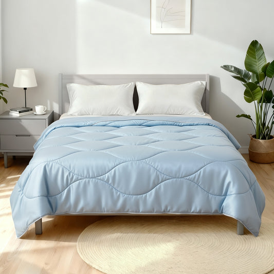 King Giselle Tencel Quilt 200GSM Summer Quilts Comforter Doona Light Weight Soft Throw Blanket