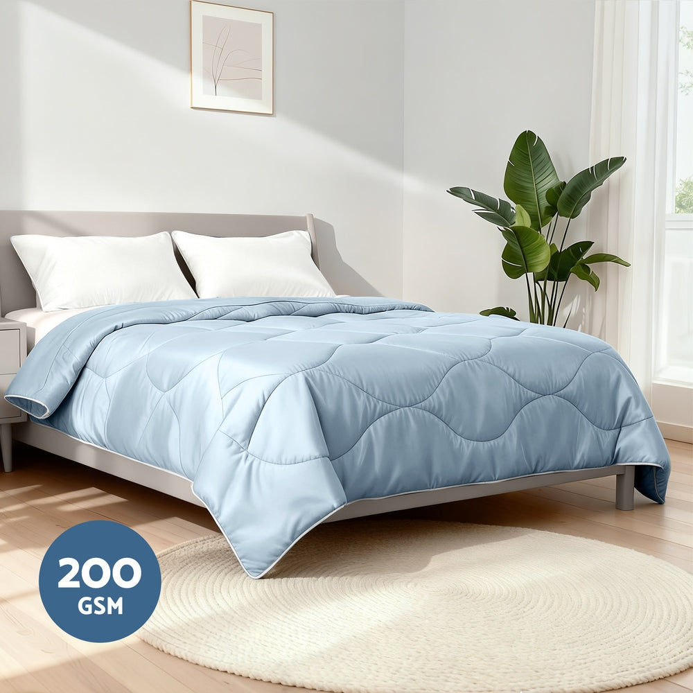 Queen Giselle Tencel Quilt 200GSM Summer Quilts Comforter Doona Light Weight Soft Throw Blanket