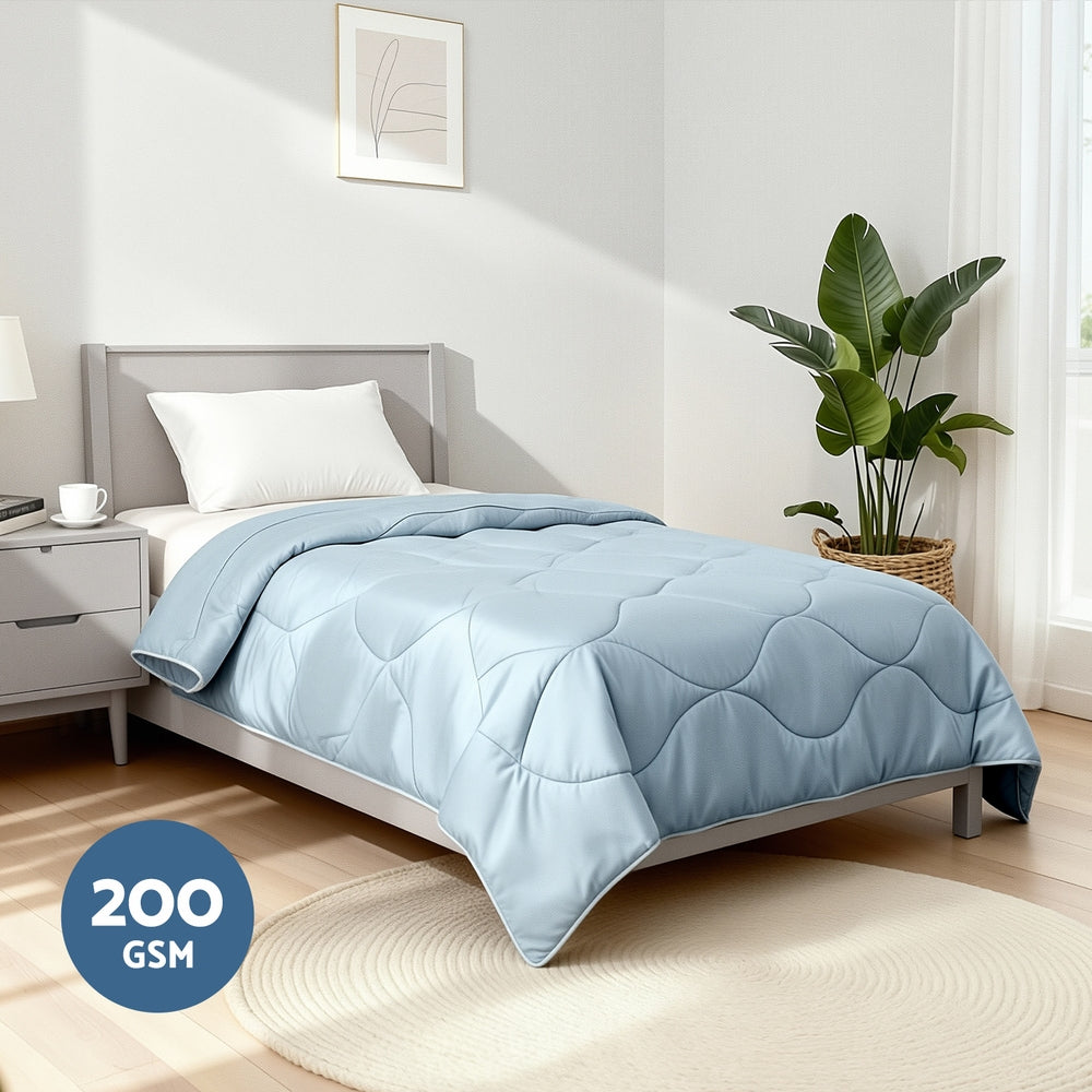 Single Giselle Tencel Quilt 200GSM Summer Quilts Comforter Doona Light Weight Soft Throw Blanket