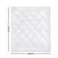 SUPER KING 400GSM Microfibre Bamboo Microfiber Quilt - White