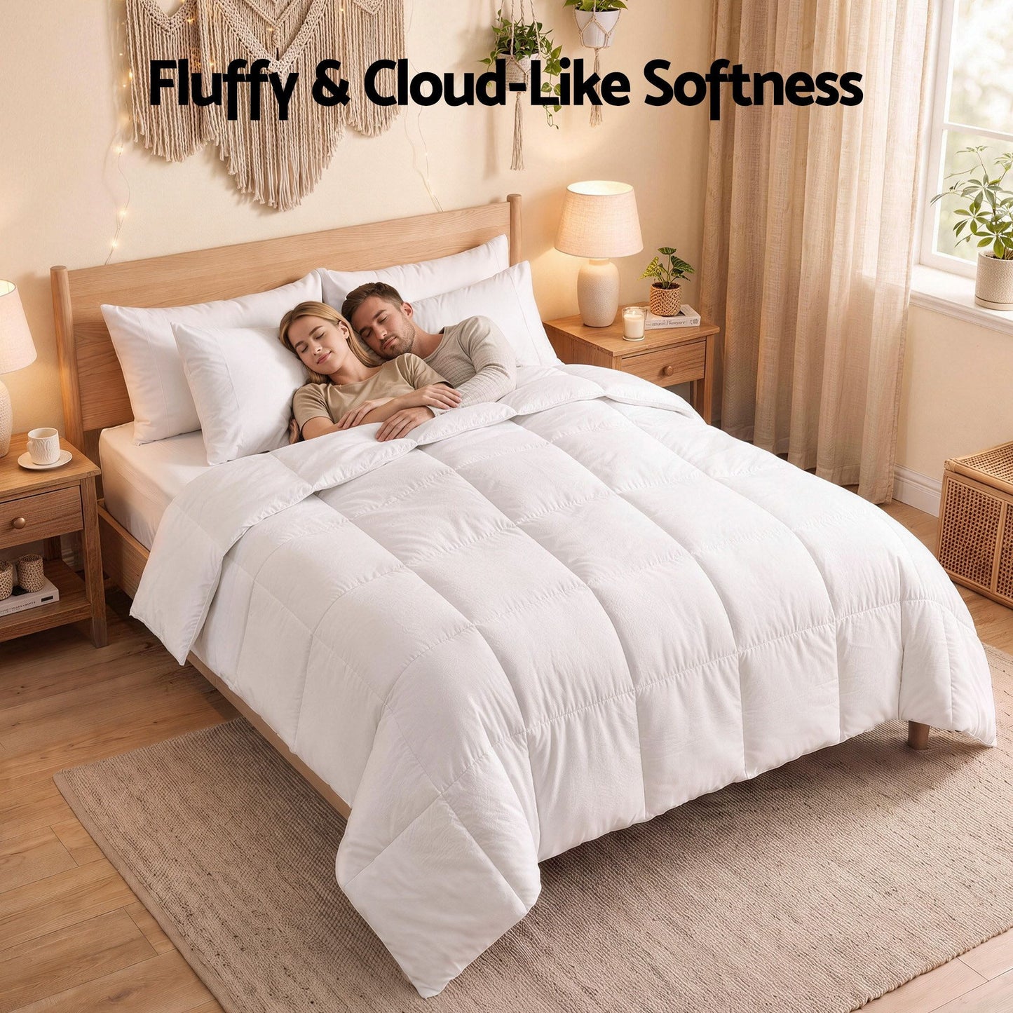 King Giselle Bedding Quilt 200GSM Summer Duck Down Feather Doona